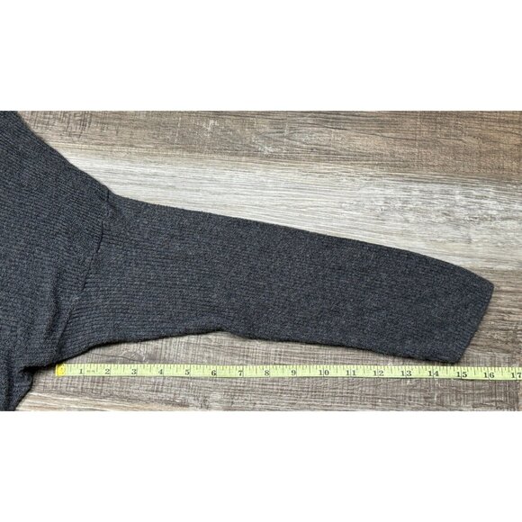 Maurices Womens Gray Asymmetrical Knit Sweater Dress Size 1 - Picture 13 of 16